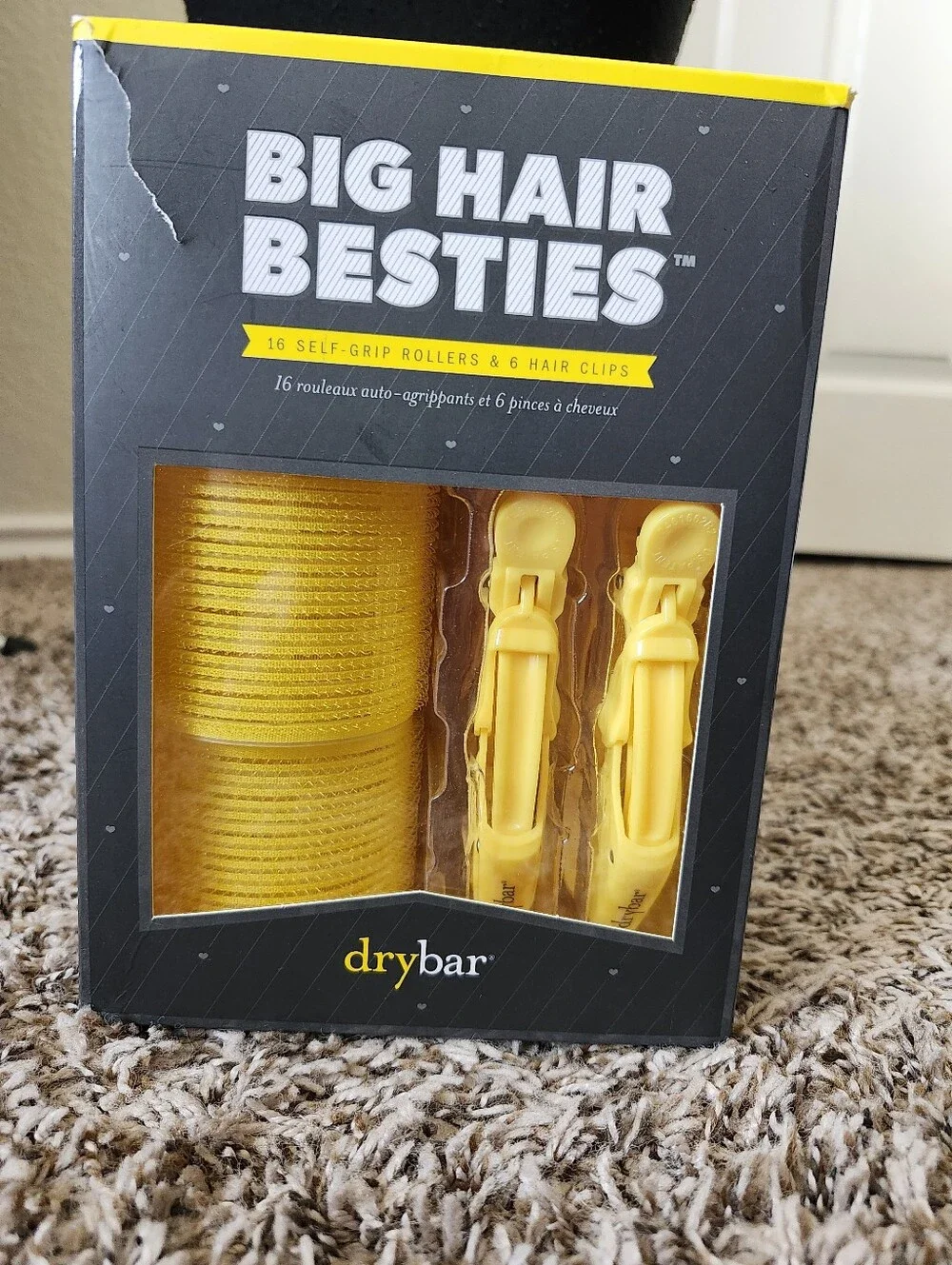 drybar Big Hair Besties Yellow Hair Rollers & Clips